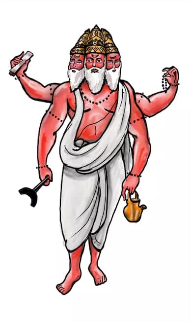 Brahma, the creator of the Trimurty